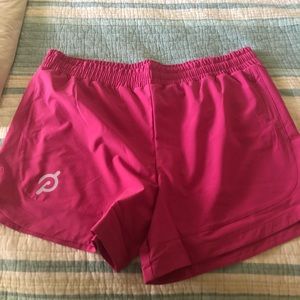 Pink Peloton Run Shorts